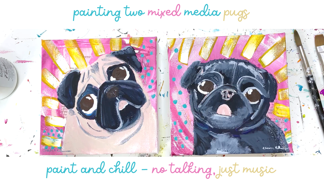 New Mixed Media Painting Process Video!