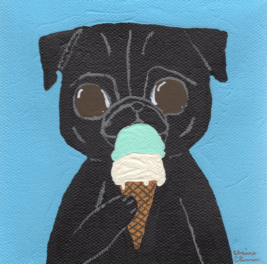I is for... Ice Cream! - Original Painting
