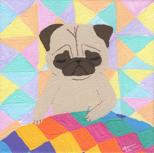 Q is for... Quilting! - Original Painting