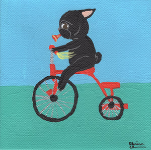 T is for... Tricycle! - Original Painting