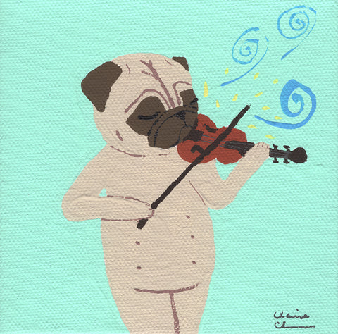 V is for... Violin! - Original Painting