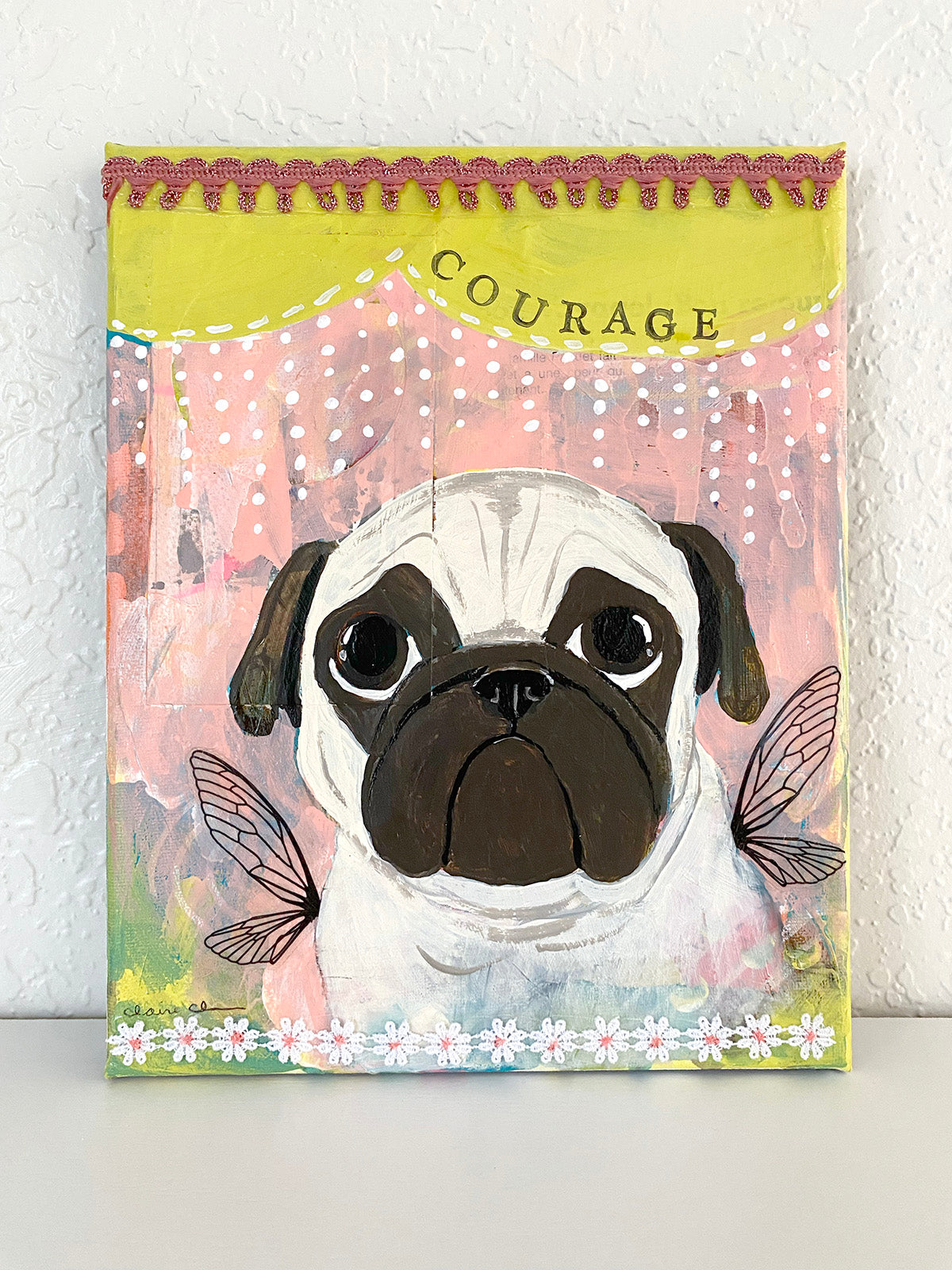 Courage - Original Pug Painting