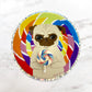Lollipop - Holographic Pug Vinyl Sticker