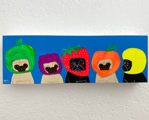 Fruity Cuties 3 - Electric Nights - Art Treats #103 - Original Painting