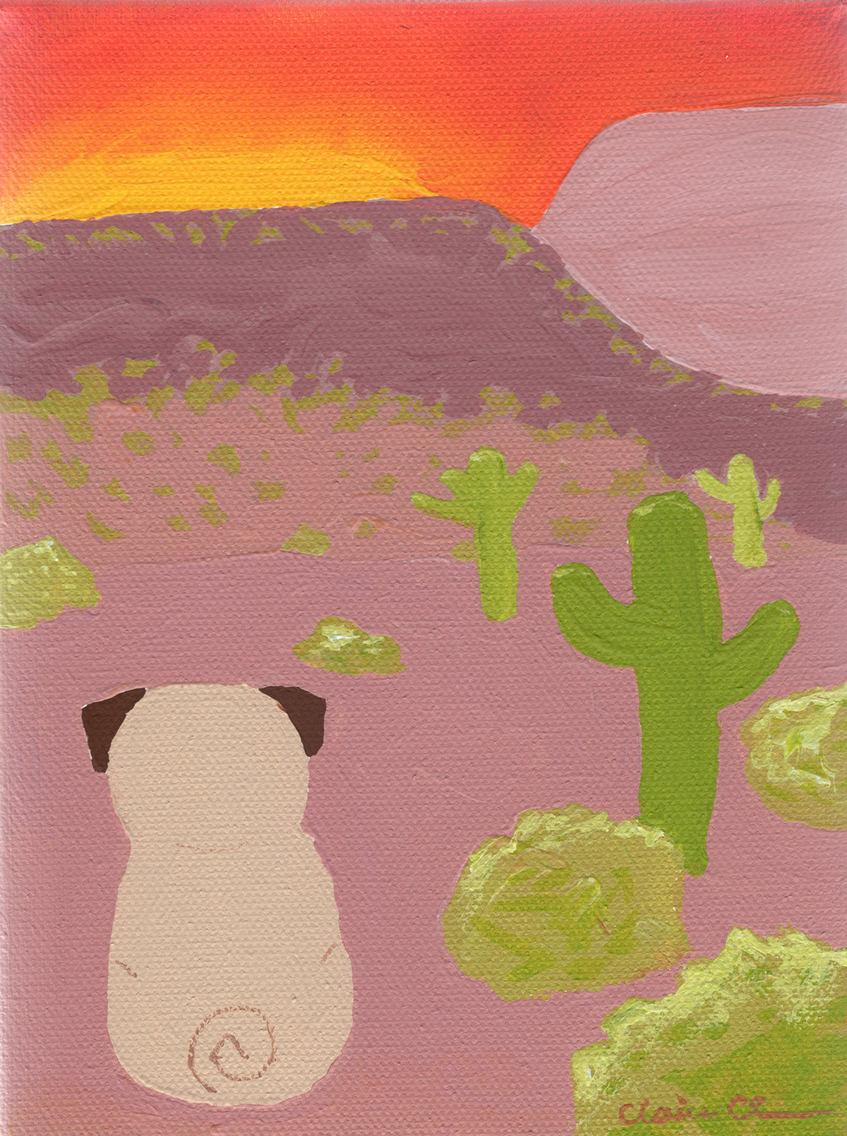Desert Pugscape - Art Treats #88