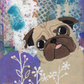 Lavender - Original Pug Painting