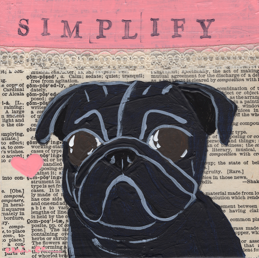 Simplify - Original Word of the Year Painting