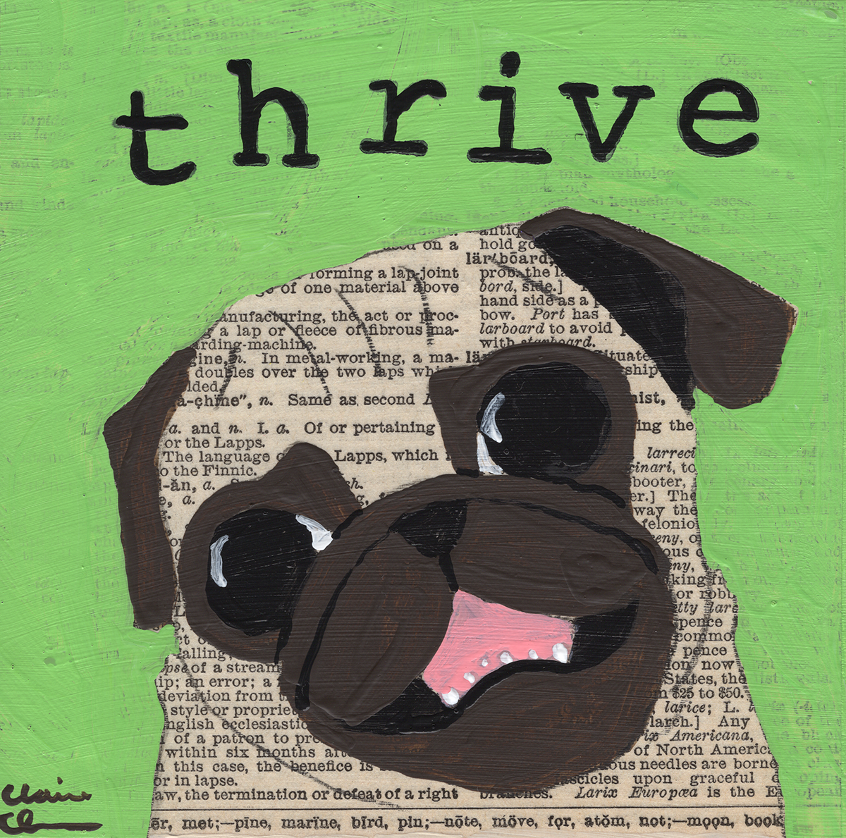 Thrive - Original Word of the Year Painting