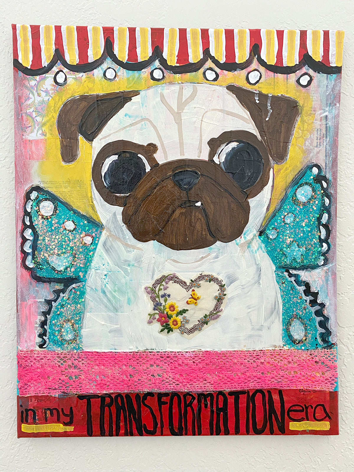 In My Transformation Era - Original Pug Painting