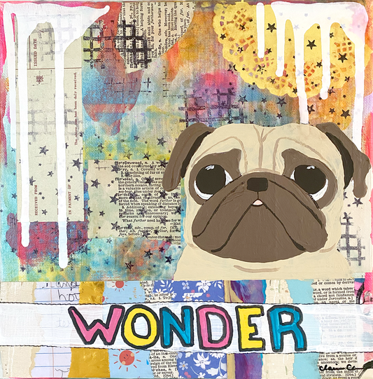 Wonder - Original Pug Painting