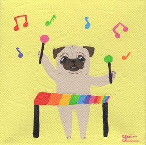 X is for... Xylophone! - Original Painting