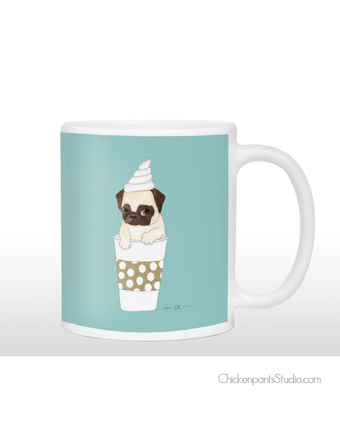 Pugkin Latte - Pug Mug