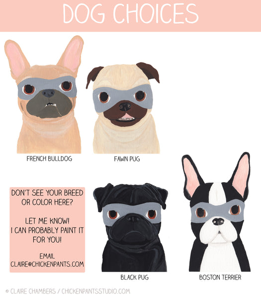 Personalized Partners In Crime Dog Art Print