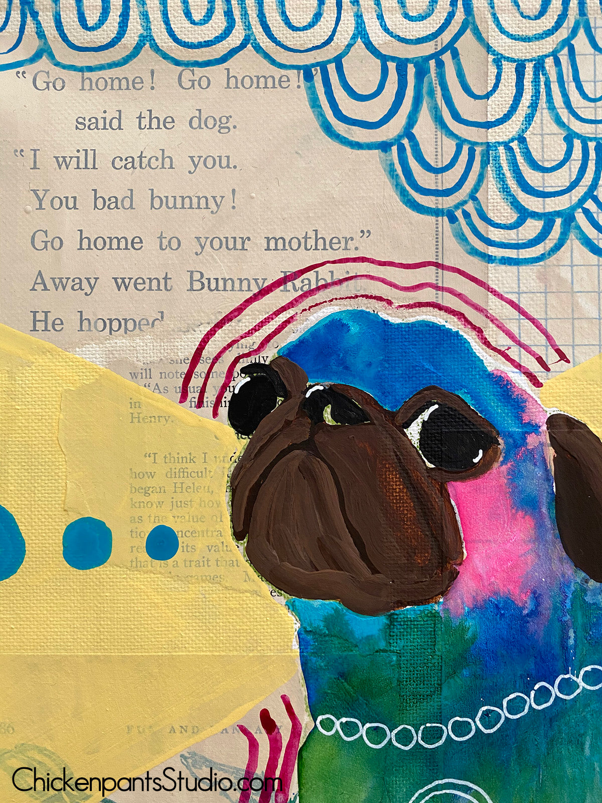 Animal Magnetism - Original Pug Painting