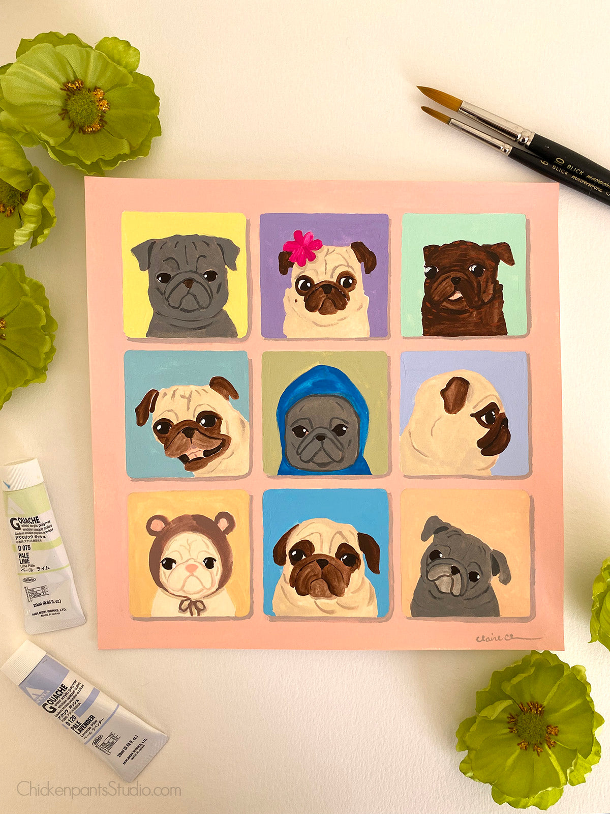 Apps - Original Pug Painting
