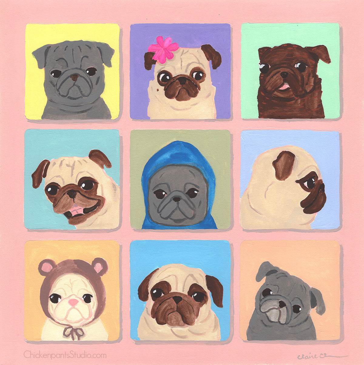 Apps - Original Pug Painting