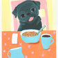 Part Of This Balanced Breakfast - Original Pug Painting