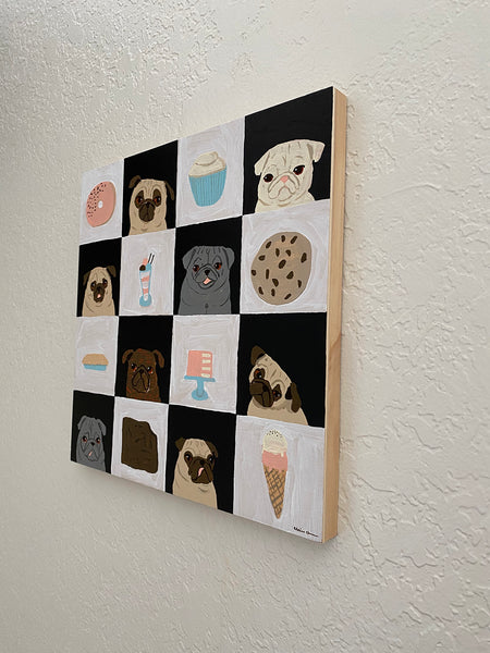 Confection Connection - Original Pug Painting