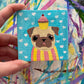 Cupcake - Original Miniature Pug Painting