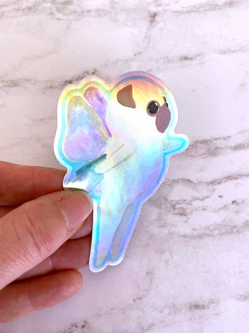 Butterfly Wings - Holographic Pug Vinyl Sticker