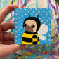 Bee no. 1 - Original Miniature Pug Painting