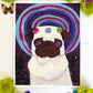 Galaxy Girl - Original Pug Painting