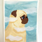 Head In The Clouds - Original Pug Painting