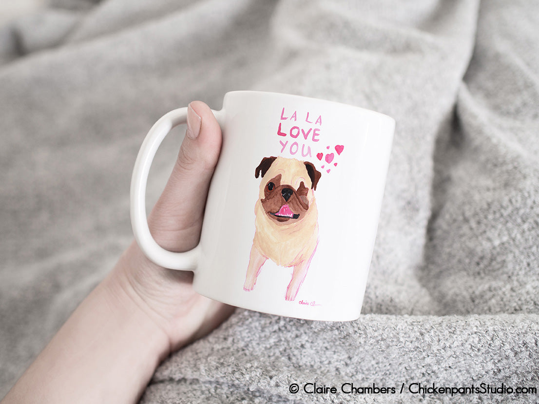 La La Love You Pug Mug