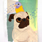 Looking Out -  Original Pug Painting