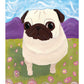 Meadow -  Pug Art Print