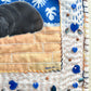 Monstera Mood - Original Pug Textile Art