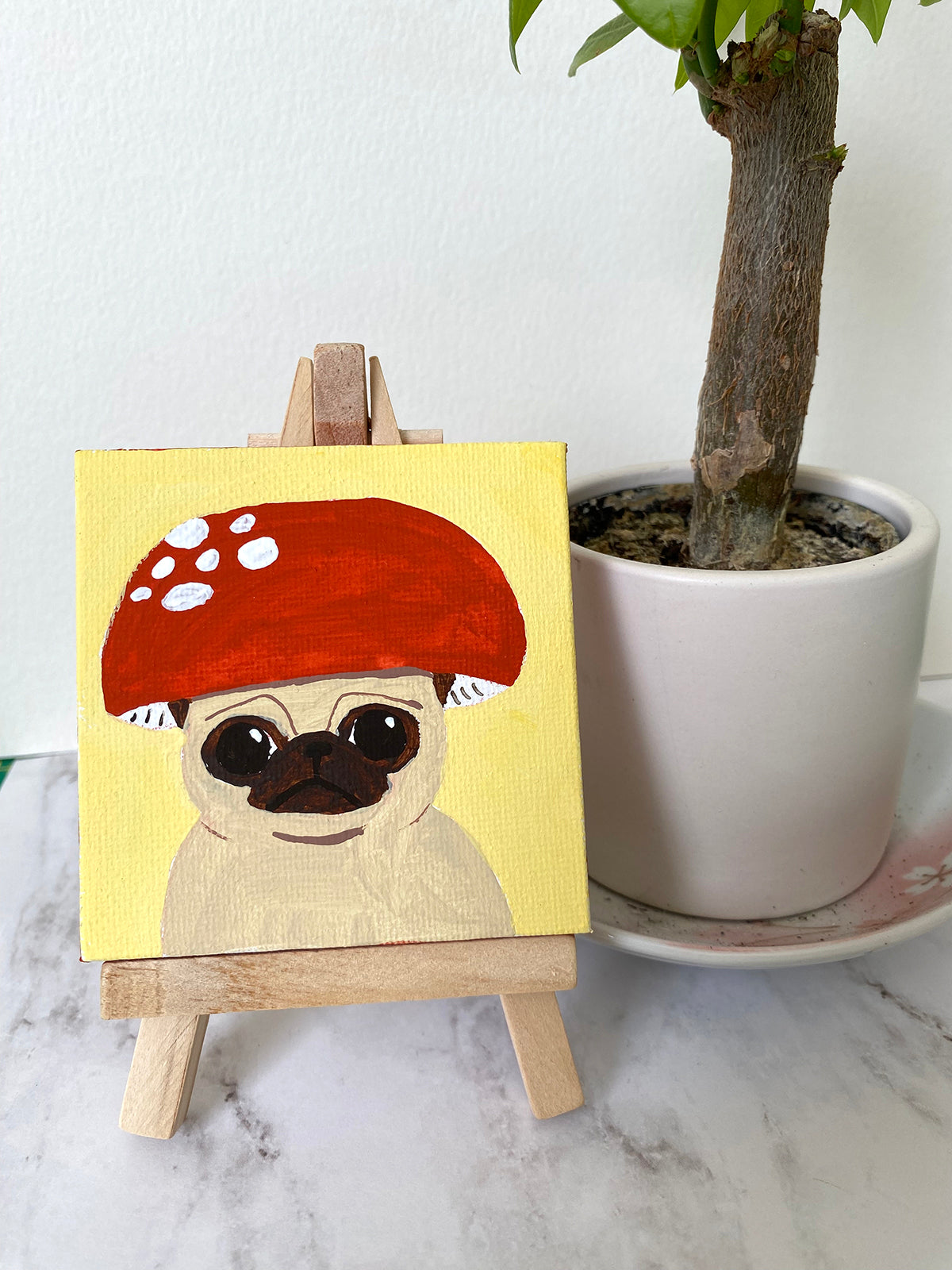 Mushroom Friend - 2023 Mini Painting Series - #20/48
