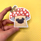 Mushroom & Frog & Pug Vinyl Sticker