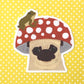 Mushroom & Frog & Pug Vinyl Sticker