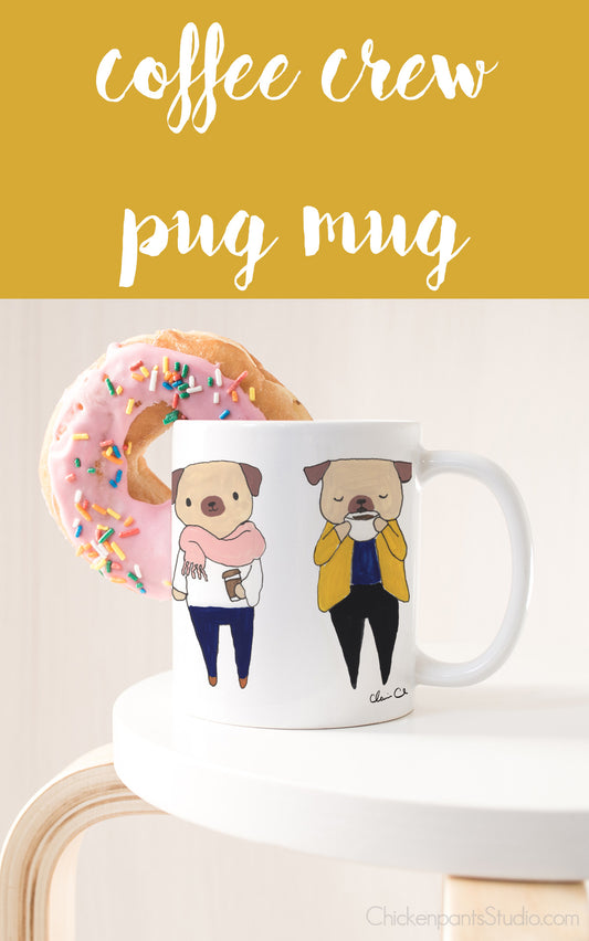 Coffee Crew Pug Mug