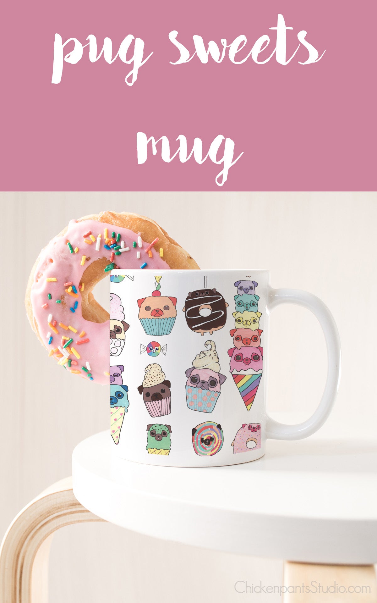 Pug Sweets Mug