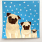 The Pug Trio -  Original Pug Painting