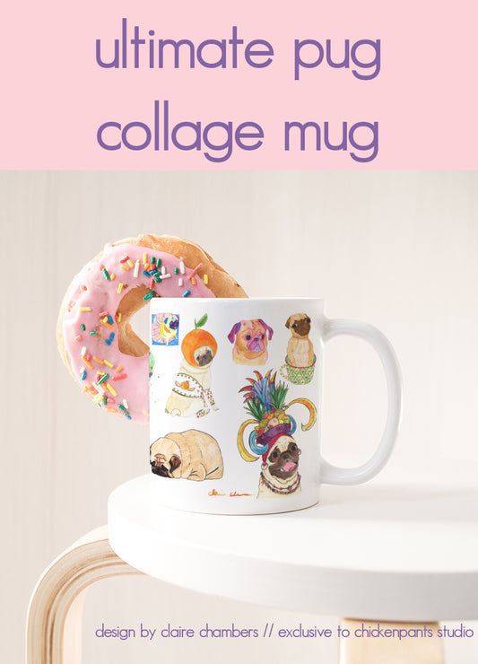 Pug Collage Mug