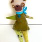 Rag Pug no. 10 - Original Pug Textile Art Doll