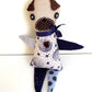 Rag Pug no. 12 - Original Pug Textile Art Doll