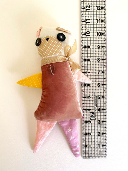 Rag Pug no. 8 - Original Pug Textile Art Doll