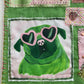 SHINE - Original Pug Textile Art