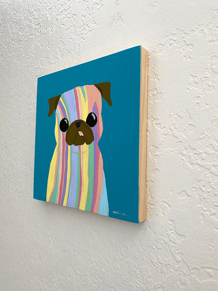 Technicolor - Original Pug Painting