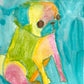 Warm Up Painting #1 - Original Pug Painting