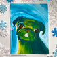 Warm Up Painting #3 - Original Pug Painting