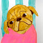 Warm Up Painting #4 - Original Pug Painting