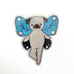 Butterfly Wings Holographic Glitter Pug Sticker